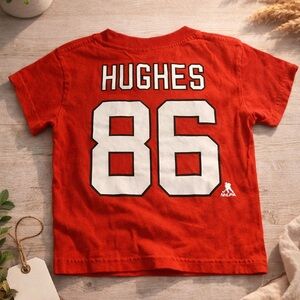 JACK HUGHES Kids NHL Jack Hughes NJ Devils Graphic T-Shirt